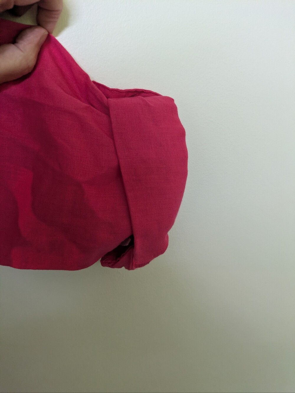 Sigrid Olsen Dark Pink Linen New Large Long Sleeve Top Shirt Blouse - Picture 5 of 11